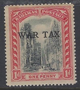 Bahamas, Scott #MR5; 1p Queens Staircase Overprinted for War Tax, MH
