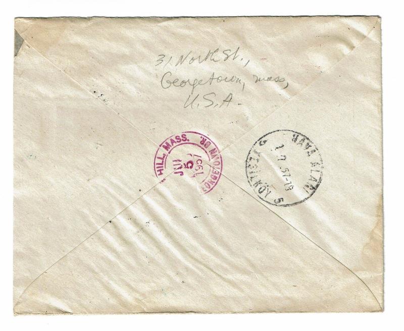 Turkey 1957 American Collaboration FDC Registered to USA - Lot 100817