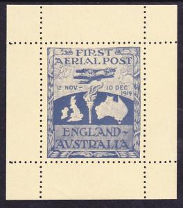 Australia 1919 First Aerial Post MNH