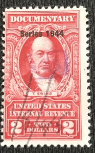 US Used #R399 Single Revenue Documentary T Ewing L37