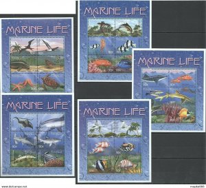 Tuvalu Fauna Fish & Marine Life !!! 5Kb ** Stamps Pk109