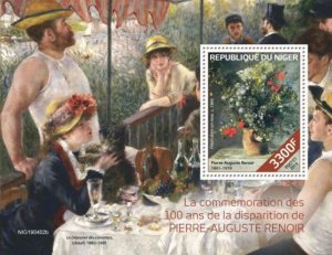 Niger - 2019 Pierre-Auguste Renoir - Stamp Souvenir Sheet - NIG190402b