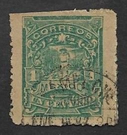 SD)1896-97 MEXICO  FROM THE MULITAS SERIES, POSTMAN 1C SCT 257B, USED