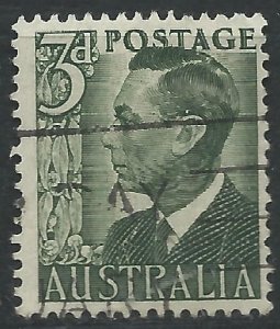 Australia 1951 - 3d George VI - SG235b used