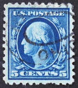 U.S. Used #428 5c Washington, Superb Appearing (pulled perf). Nice!