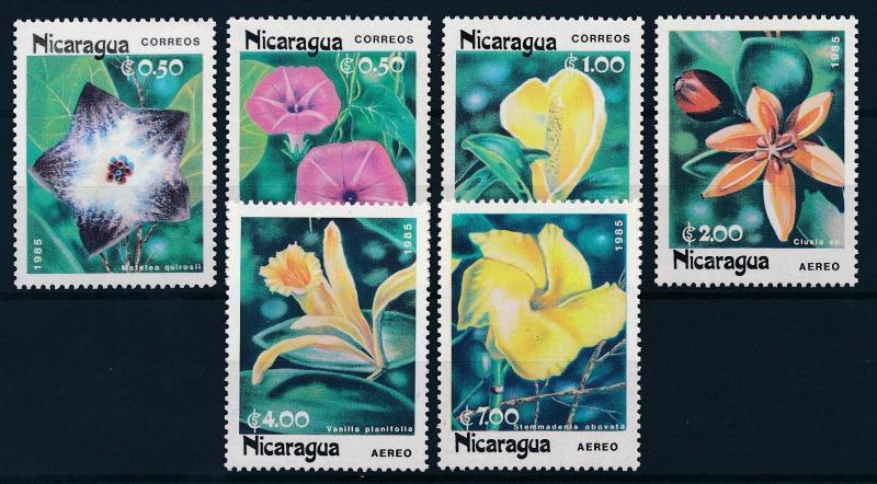 [63782] Nicaragua 1985 Flora Flowers Blumen  MNH