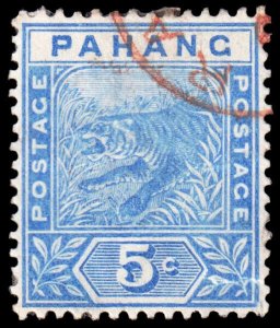 Malaya - Pahang Scott 13 (1892) Used F-VF, CV $47.50 C