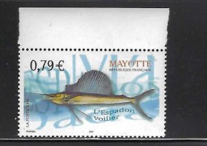 MAYOTTE 2003 FISH #187   MNH