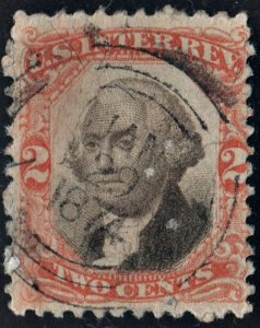 R135 2¢ Third Issue Documentary Stamp (1871) Used/CDS