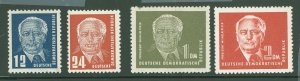 German Democratic Republic (DDR) #114-117 Unused