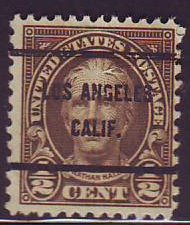 Los Angeles CA, 653-61 Bureau Precancel, ½¢ Hale