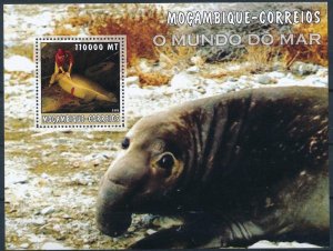 MOZAMBIQUE 2002 SHEET ELEPHANT SEALS FOCAS PHOQUES FOCHE SEEHUNDE MARINE LIFE