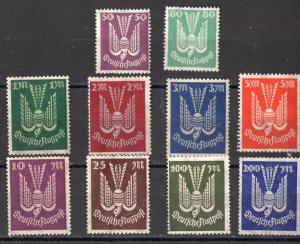 Germany: 10 early Airmails, mint, hinged