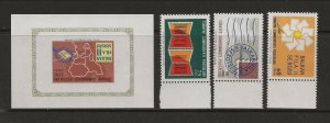 TURKEY Sc 1711-14 NH issue of 1966 - SET+SOUVENIR SHEET - STAMP EXPO