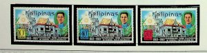 PHILIPPINES Sc 1010-12 NH ISSUE OF 1969 - BUILDING