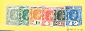 Leeward Islands #120-25  Single (Complete Set)