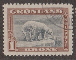 Greenland Scott #16 Stamp - Used Single