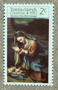 Tokelau 1970 Christmas, MNH. Scott 21, CV $0.30. Art, paintings, religion