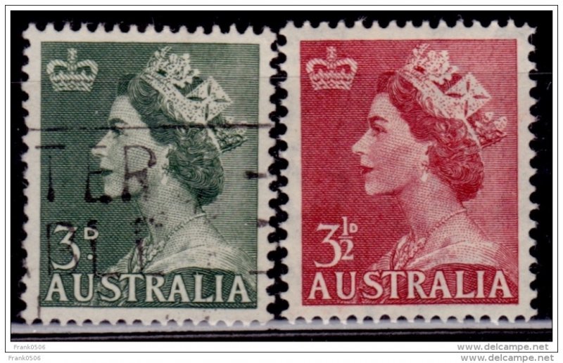 Australia 1953, Queen Elizabeth, used