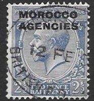 GB Morocco 223  1931  2 1/2 d fine used