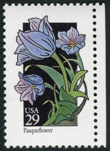 USA #2676 29c MNH (Wildflowers Series: Pasqueflower)
