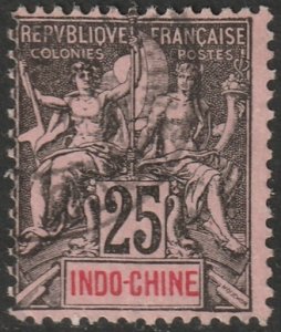 Indochina 1892 Sc 13 used Cochinchine cancel