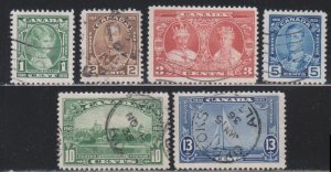 Canada, 1935 Set of 6  (SC# 211-216) Used Set