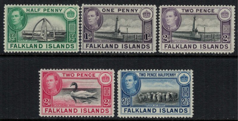 Falkland Is. #84,85B-7*  CV $5.95