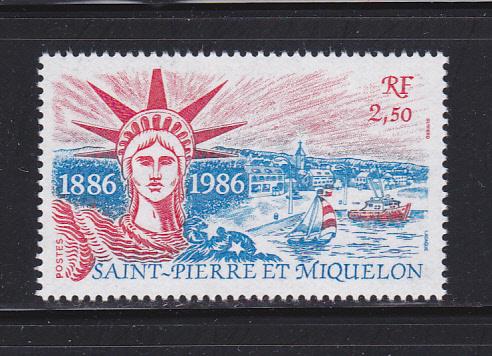 St Pierre & Miquelon 477 Set MNH Statue of Liberty (B)