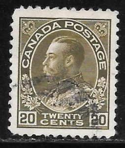 Canada 119: 20c George V, used, VF