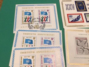 United Nations 10 stamp sheets A20286