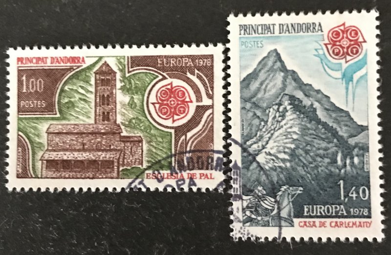 Andorra(FR) 1978 #262-63 Used, CV $4.25