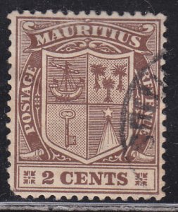 Mauritius 138 Coat of Arms 1910