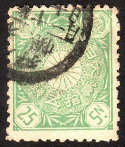 1899, Japan 25s, Used, Sc 106