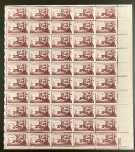 1077    Wildlife---Wild Turkey  MNH 3 cent sheet of 50  1956