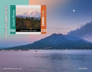 Guinea-Bissau - 2021 Japanese Volcanoes - Stamp Souvenir Sheet - GB210509b3