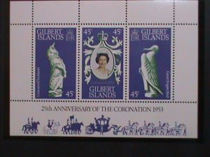 GILBERT ISLANDS-1978- REMEMBER ALWAYS-QUEEN ELIZABETH II  -S/S-25TH CORONATIO