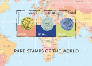 Guyana - 2014 - Rare Stamps Of the World - Sheet Of 3 - MNH