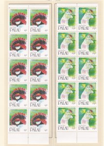 Palau # 269b, 272a, 272b, Birds, Booklet Panes, NH, 1/2 Cat.