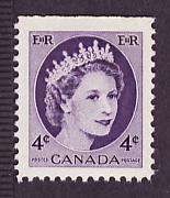 Canada #340as Wilding Portrait MNH single