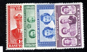 1947 Basutoland Sc #35/39 mlh* cv. $1 ( 9497 BCXX )