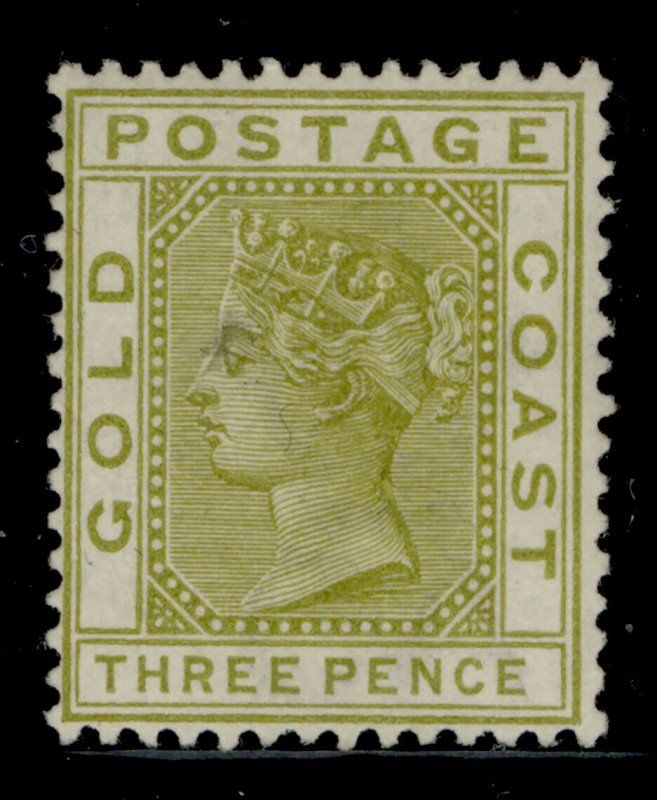 GOLD COAST QV SG15, 3d olive-yellow, LH MINT. Cat £27.