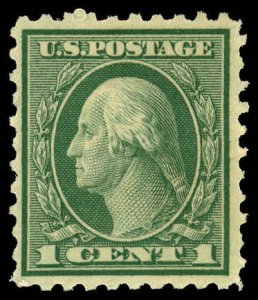 US Sc 543 VF/MH -1921 1¢ Washington Perf 10 - Rotary Press