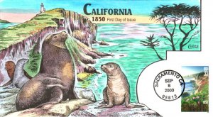 #3438 California Statehood Collins FDC