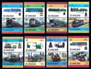 [63464] St. Vincent 1984 Steam Locomotives - Trains - Railways  MNH