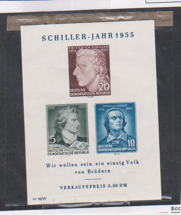 German Democratic Republic Scott # 243a Souvenir Sheet, F-VF Mint NH Catalogue $