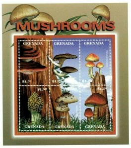 Grenada - 2000 - Mushrooms - Sheet Of 6 - MNH