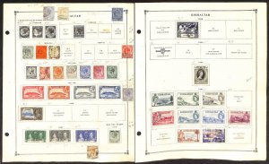 Gibralter Stamp Collection on 21 Scott International Pages, 1886-1977 (BF)