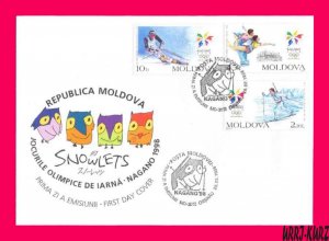 MOLDOVA 1998 Sports Slalom Figure Skating Skiing Olympics Nagano Japan FDC