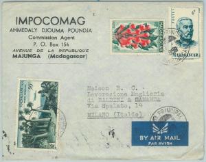 67326 -  FRENCH COLONIES: MADAGASCAR - Postal History - COVER to ITALY  1959